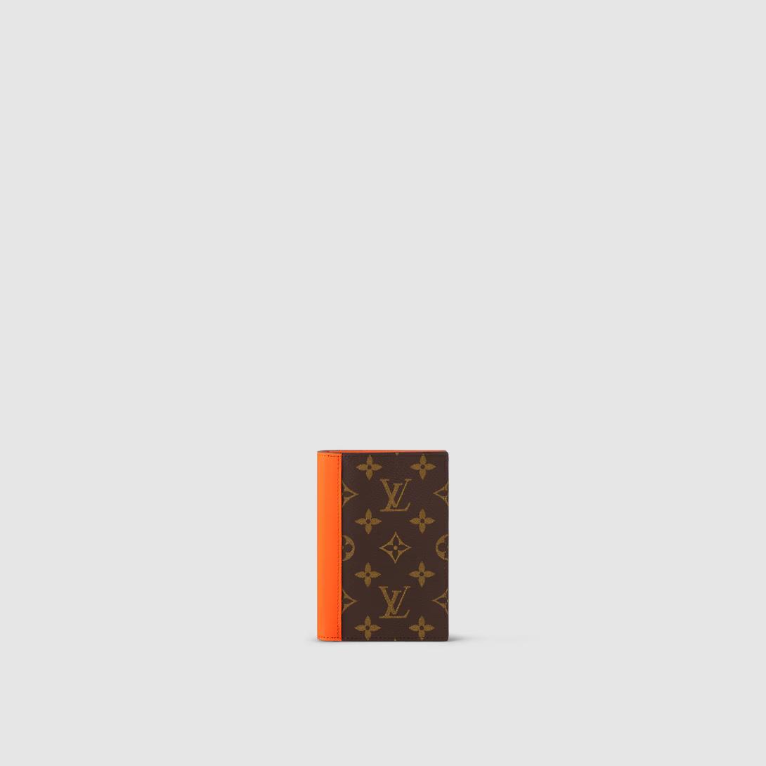 Ví Louis Vuitton Couverture Passeport Monogram Macassar Nữ Cam